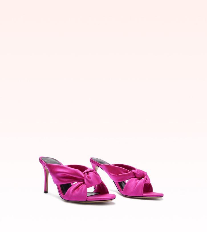 Sofia Satin Sandal 85 Neon Pink