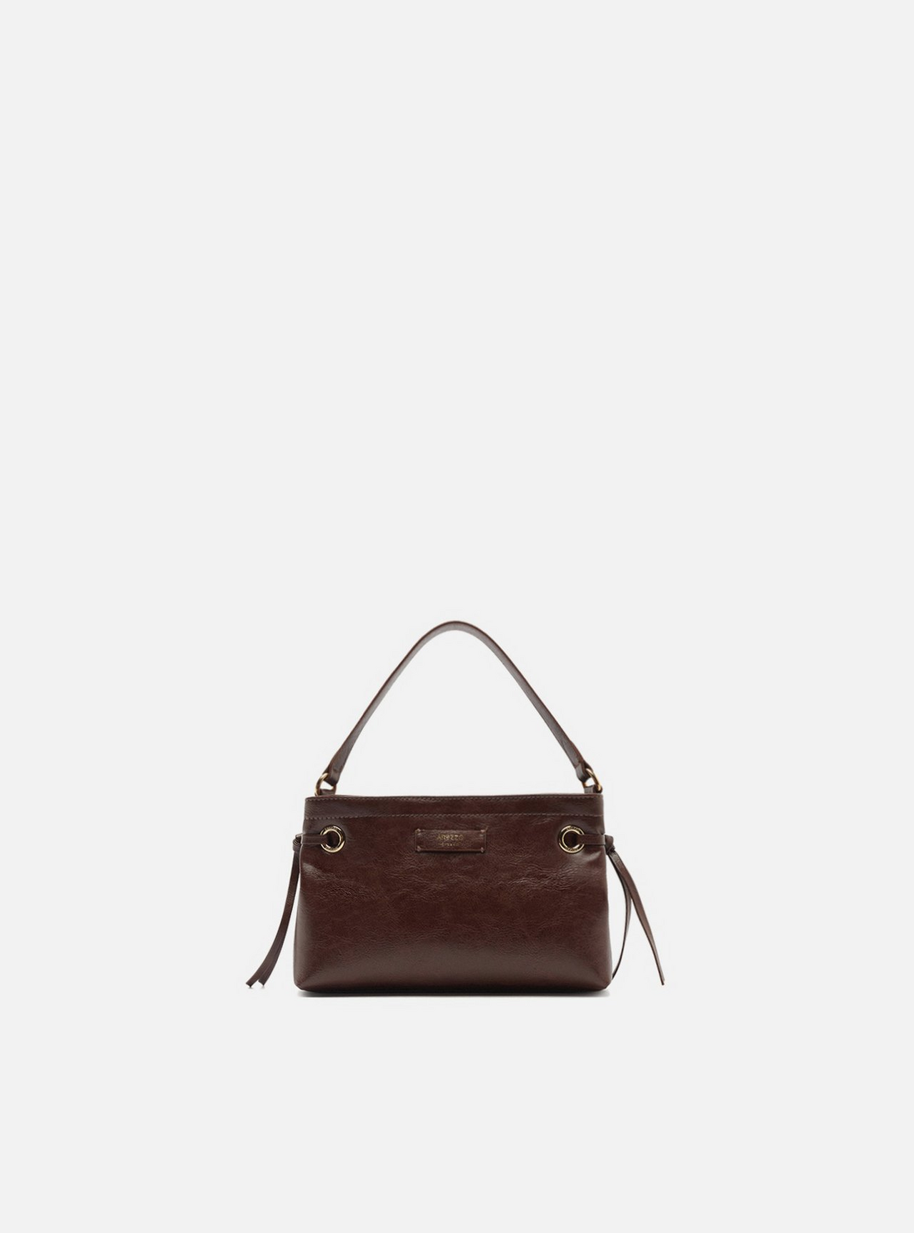 Bolsa Tote Marrom Pequena Metais | ZZ MALL