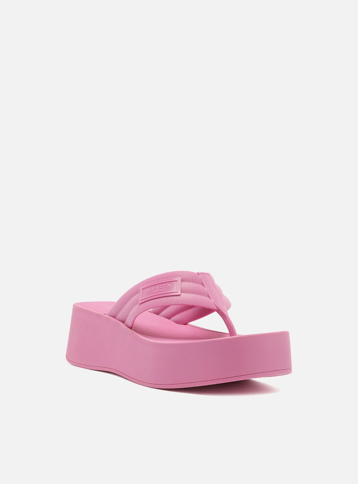 Sandália Rosa Flatform Lulu Brizza