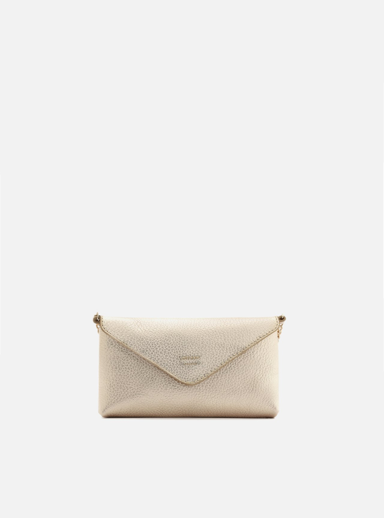 Bolsa Tiracolo Dourada Giorno Pequena Envelope | ZZ MALL
