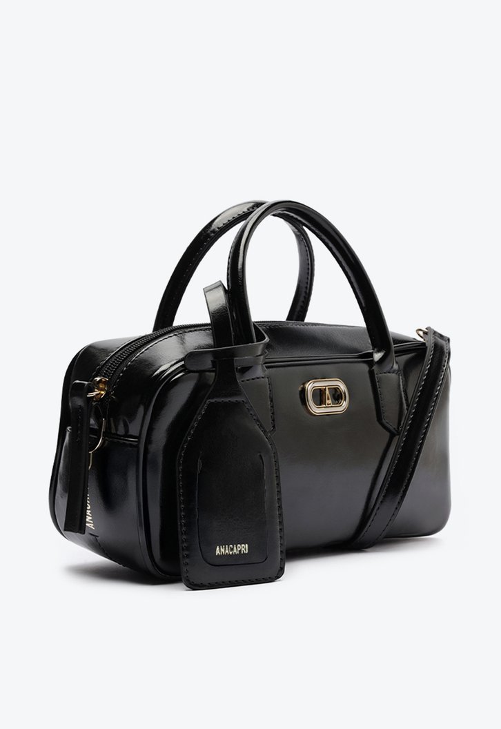 Bolsa Tote Média Bag Charm Tag Preta
