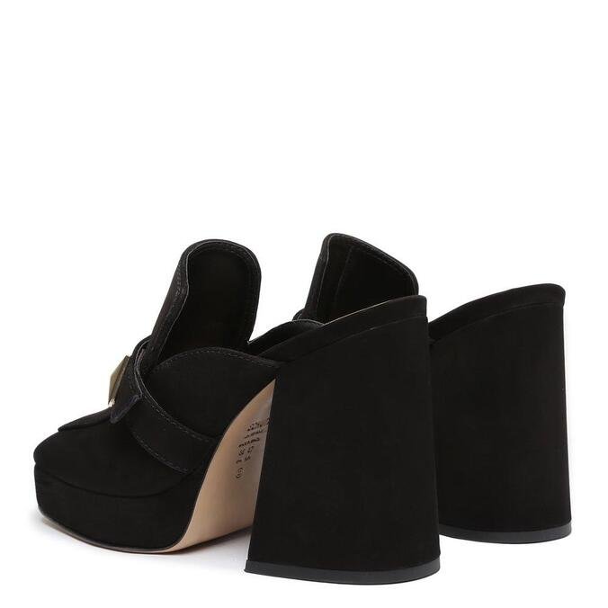 Tamanco Schutz Clog Nobuck Preto | ZZ MALL