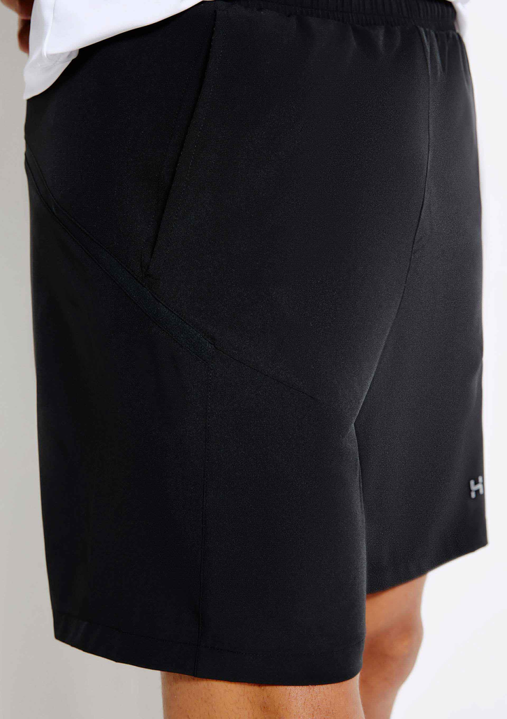 Bermuda Preto Hering Esportiva Com Recorte