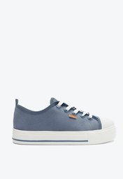 Tênis De Amarrar Azul Anacapri Sola Alta