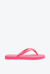 Chinelo Rosa Schutz Jelly Tiras Triangle
