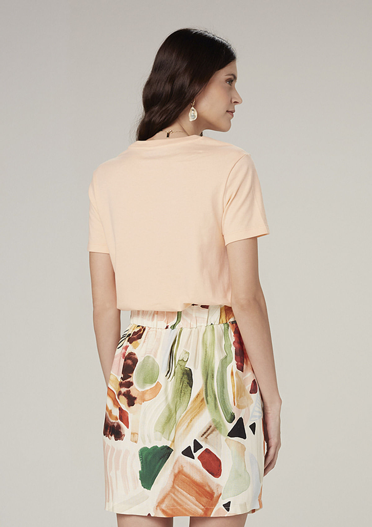 Blusa Laranja Dzarm Manga Curta