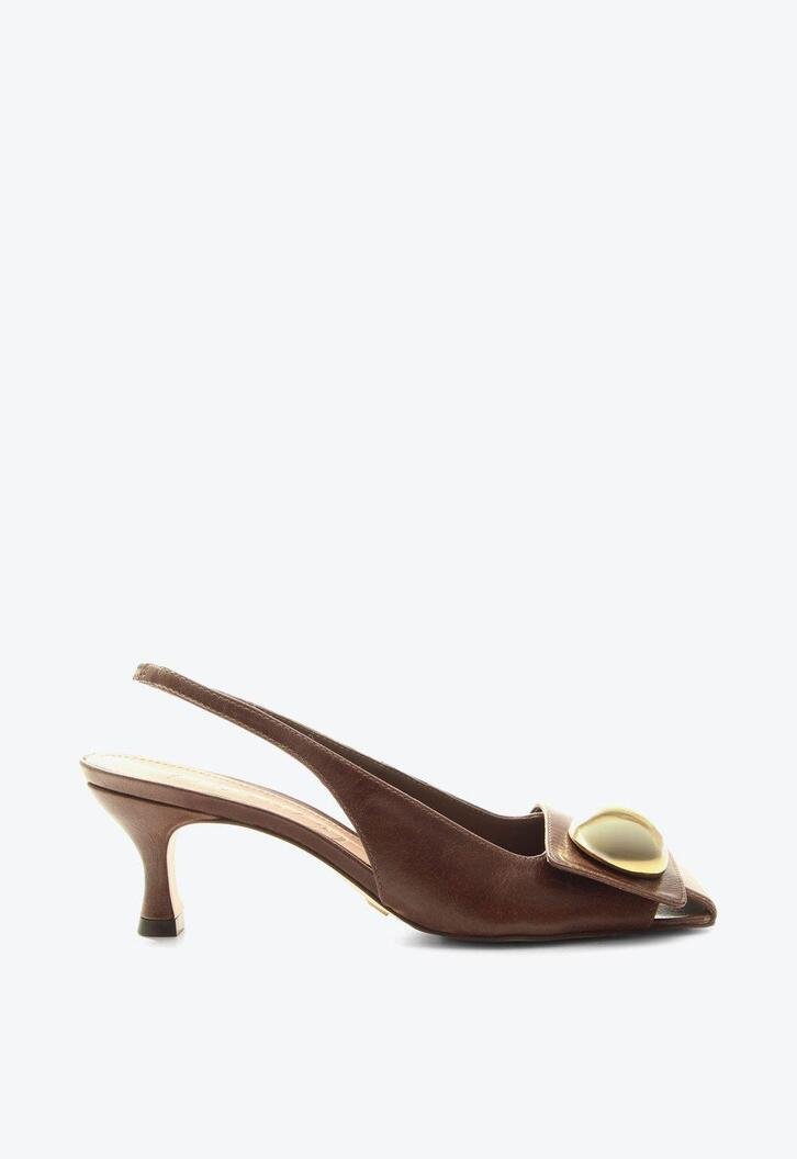 Slingback Martin Marrom