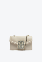 Bolsa Branca Schutz Transversal Pequena Couro S