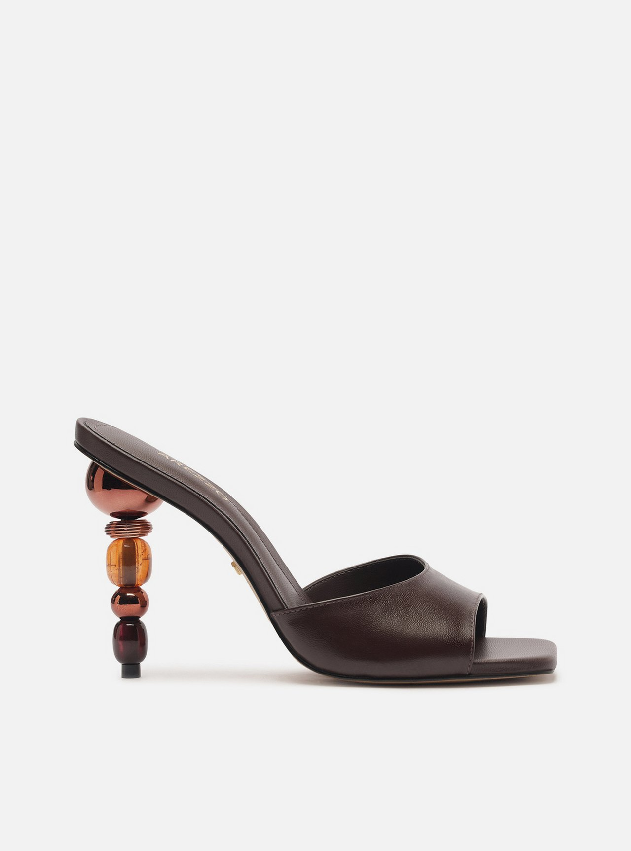 大人の上質  Tamanco MALL ZZ | Esferas Alto Salto Couro Marrom イヤホン