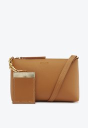 Bolsa Crossbody Marrom Anacapri Média Porta-cartão Removível