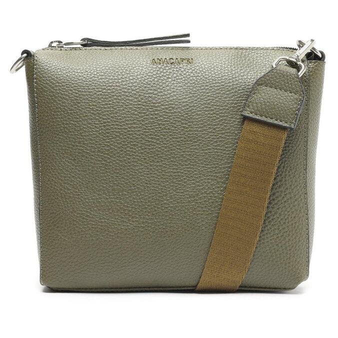 Crossbody Anacapri Verde Média Alça Gorgurão