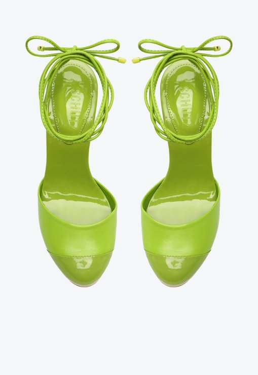 Sapato Scarpin Cecilia Couro Verde
