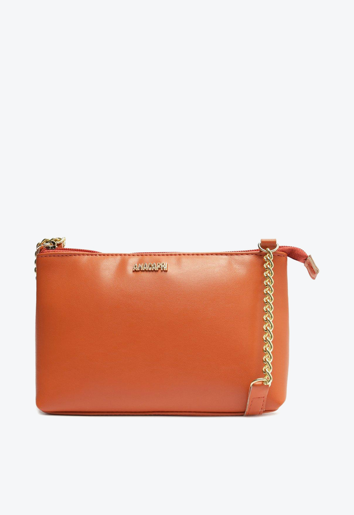 Crossbody Laranja Anacapri Básica Corrente Pequena