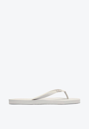 Chinelo De Dedo Branco Arezzo Brizza Bico Quadrado Tiras