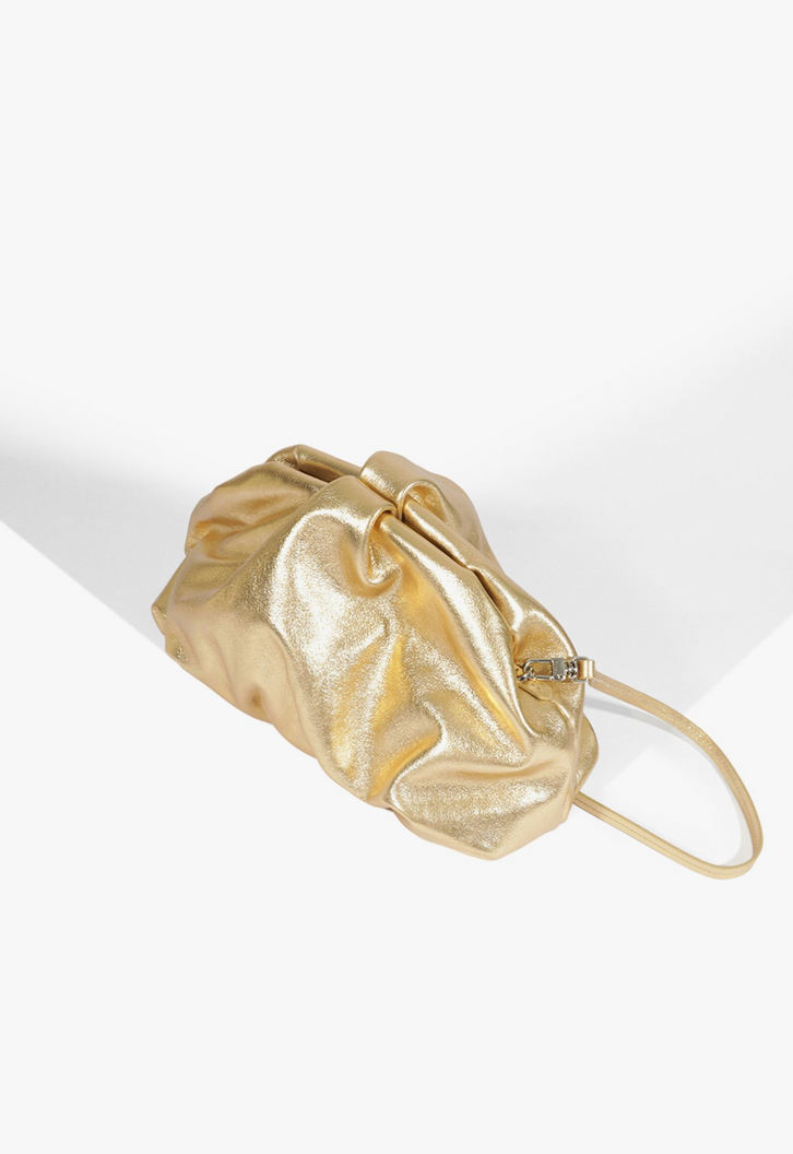 Bolsa Avril Maxi Couro Dourada | ZZ MALL