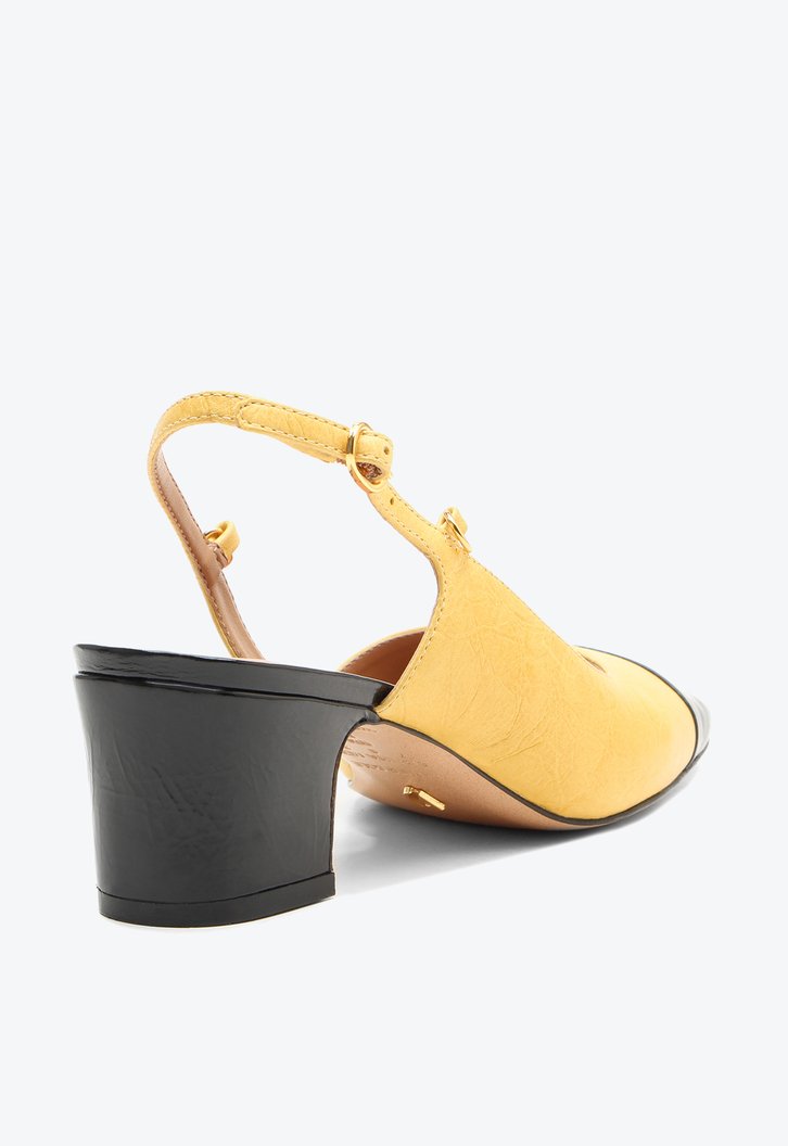 Slingback  Lua Amarelo