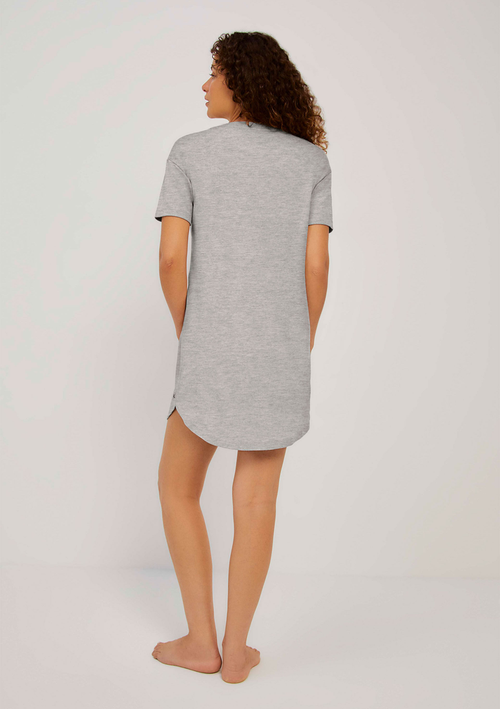 Camisola Cinza Hering Manga Curta Com Bolso
