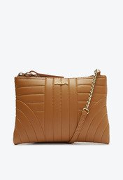 Bolsa Crossbody Marrom Anacapri Média Matelassê
