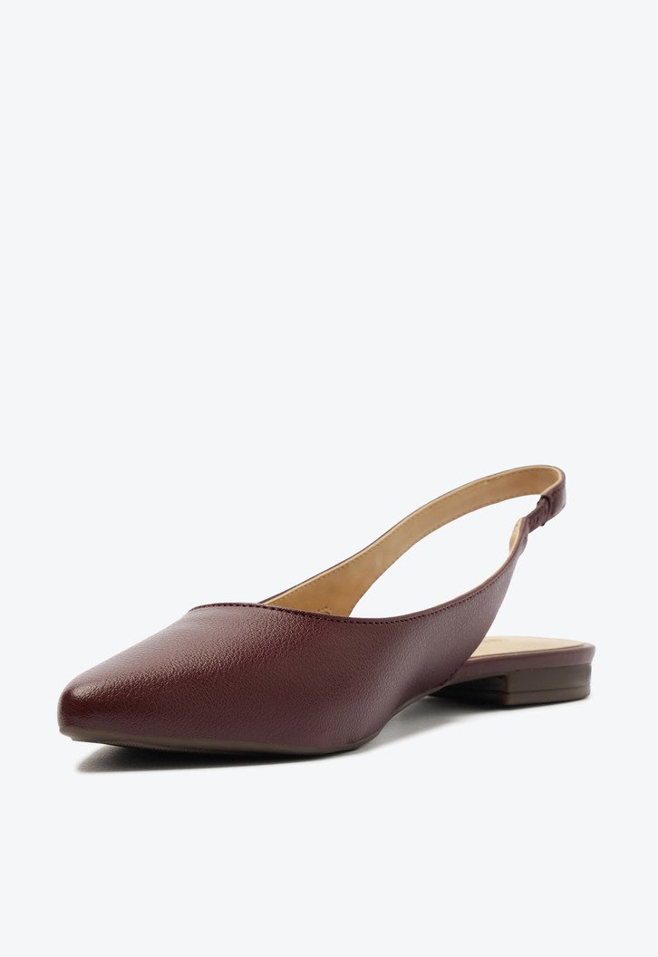Sapatilha Slingback Bico Fino Roxo