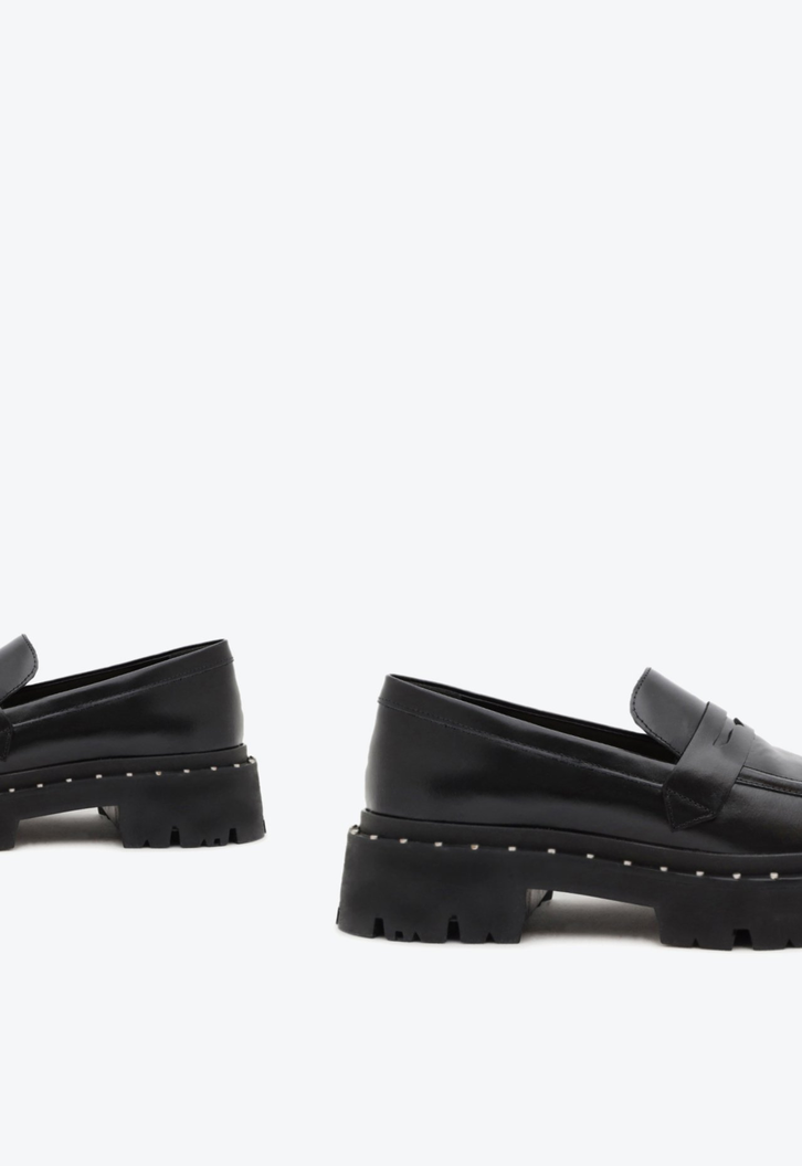Mocassim Tratorado Couro Preto
