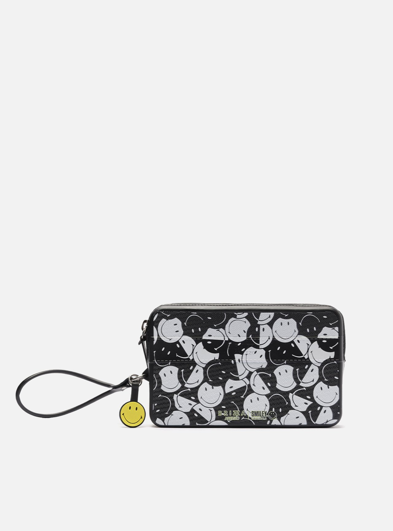 Clutch Preta Print Alça Malu Smiley | ZZ MALL