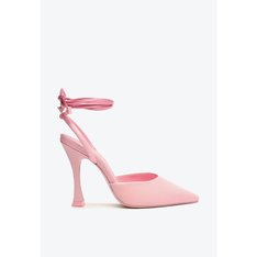 Sapato Scarpin Rosa Schutz Amarração Couro
