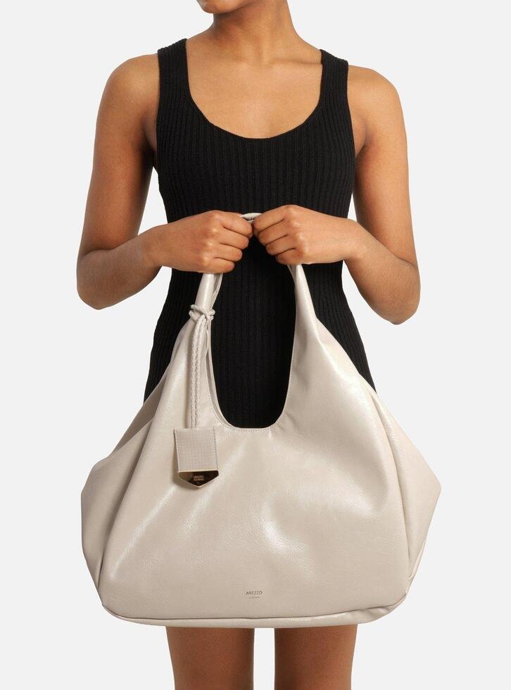Bolsa Hobo Off White Grande Bag Charm Tressê