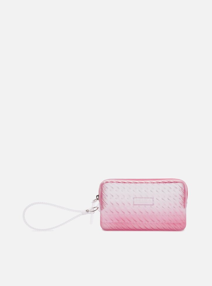 Bolsa Clutch Rosa Pequena Vinil Brizza