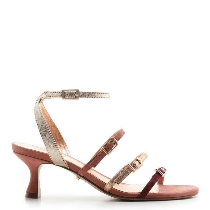 sandalia arezzo rosa