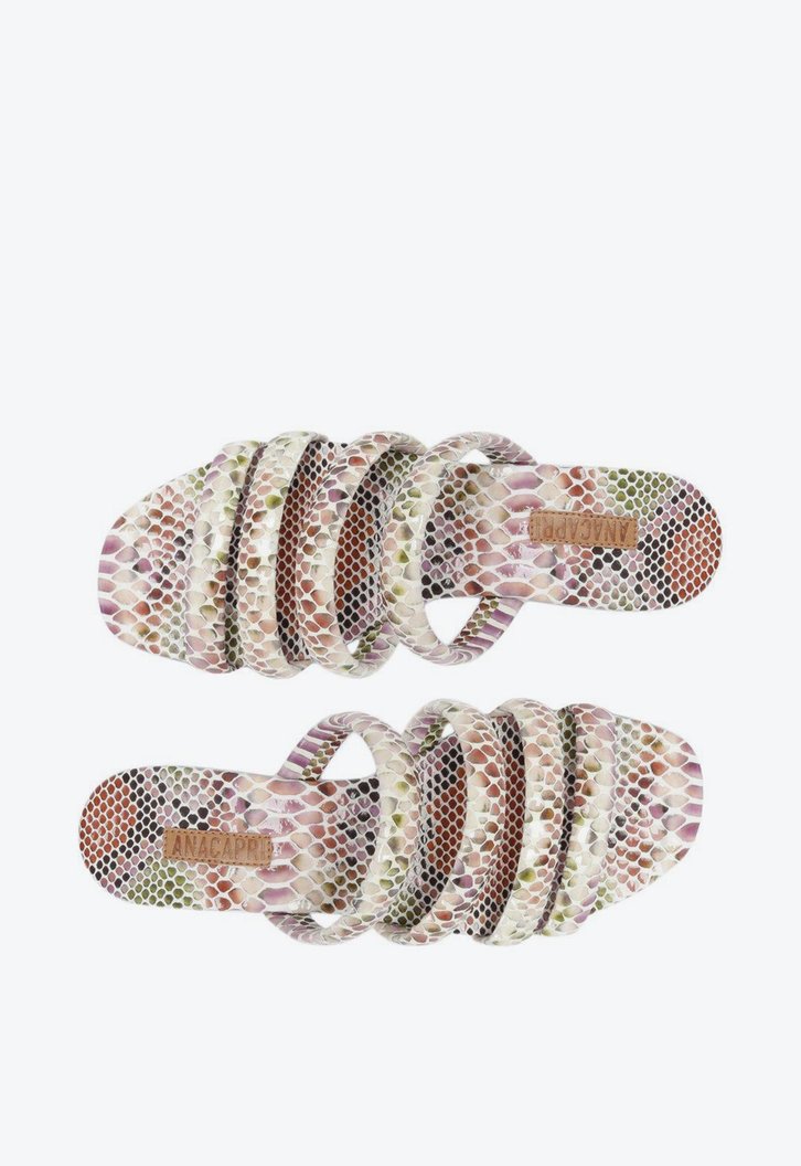 Rasteira Multicolorida Anacapri Snake Tiras Arredondadas