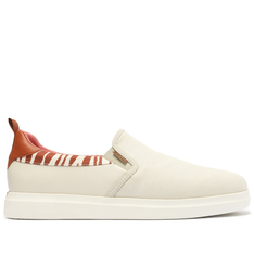 Tênis Slip On Branco E Laranja Anacapri Stella