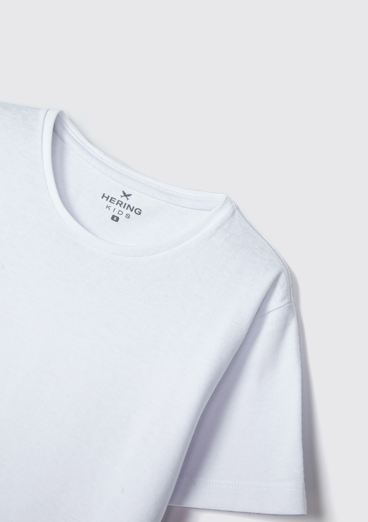 Camiseta Branca Hering Básica Manga Curta Slim