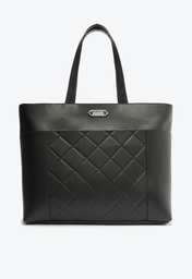 Bolsa Shopping Preta Anacapri Matelassê Grande
