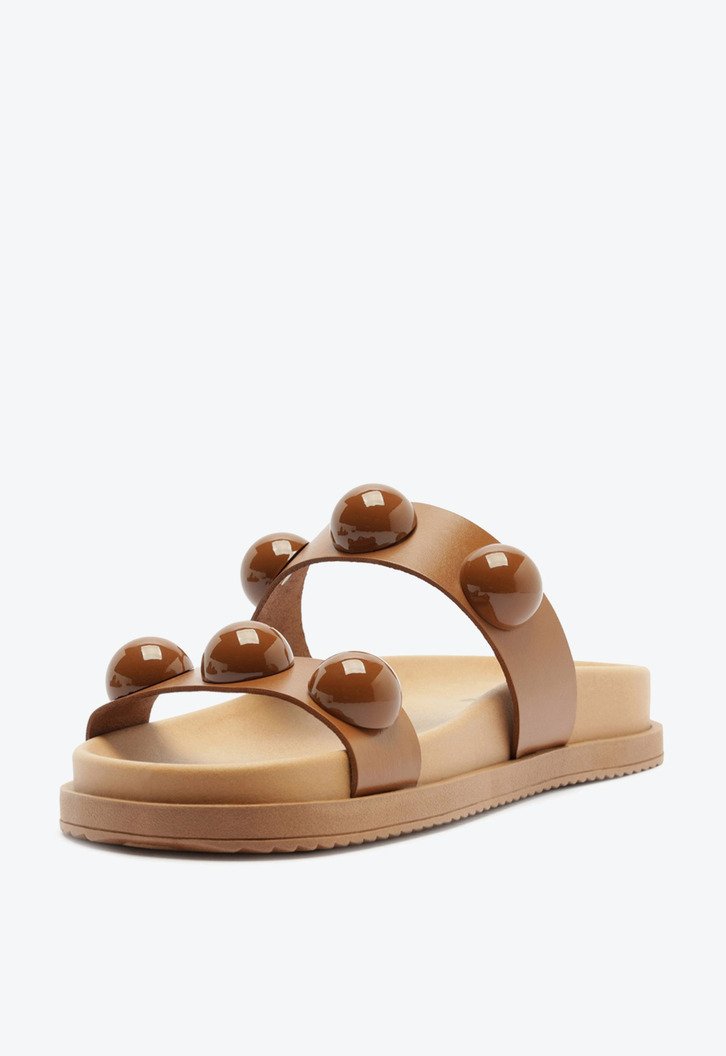 Papete Esferas Couro Marrom