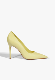 Scarpin Amarelo Schutz Ines High Couro
