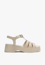 Sandália Flatform Branca Anacapri Bella