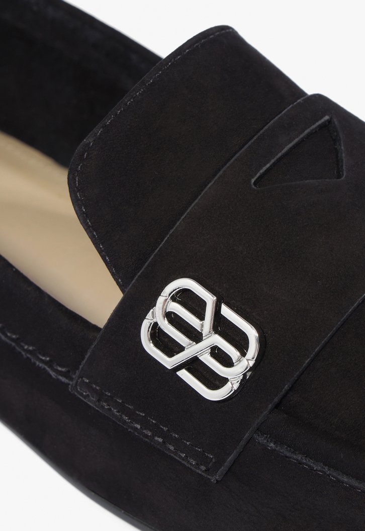 Sapato Mocassim Preto Schutz Nobuck