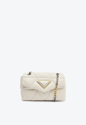 Bolsa Branca Schutz Shoulder Couro Pequena