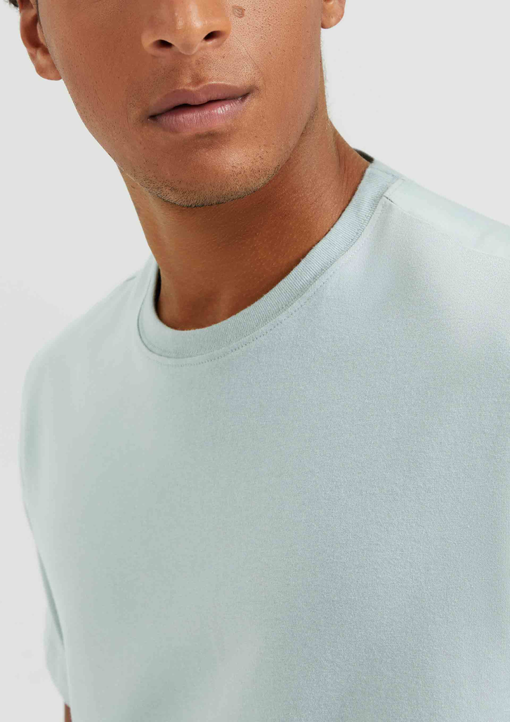 Camiseta Básica Verde Claro Hering Comfort Super Cotton