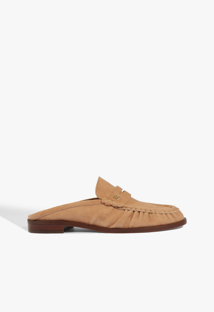 Mule Fechada Urban Loafer Couro Marrom