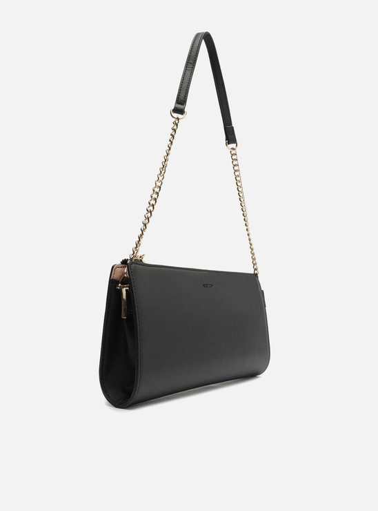 Bolsa Preta Média Tiracolo Corrente