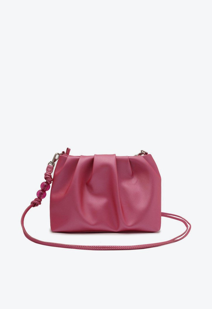 Bolsa Tiracolo Rosa Anacapri Franzida Pequena