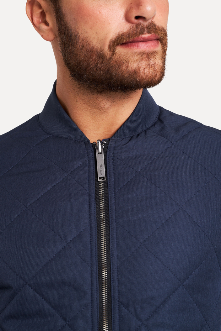 JAQUETA AZUL E BEGE RESERVA BOMBER DUPLA FACE