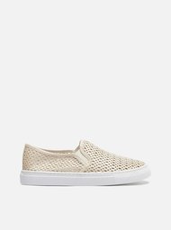 Tênis Slip On Off-White Arezzo Furadinho