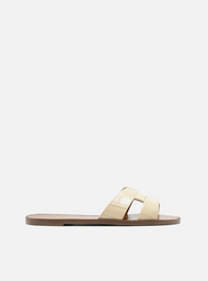 Sandália Rasteira Off-White Croco