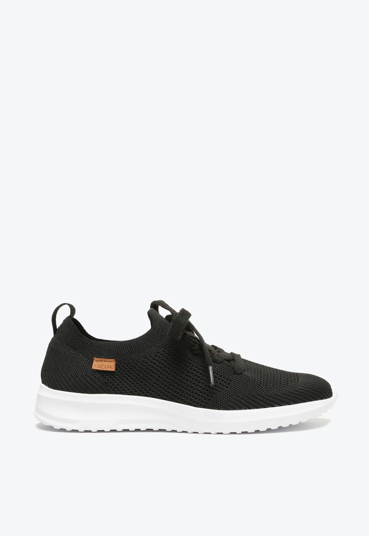Tênis Preto Anacapri Knit Sporty