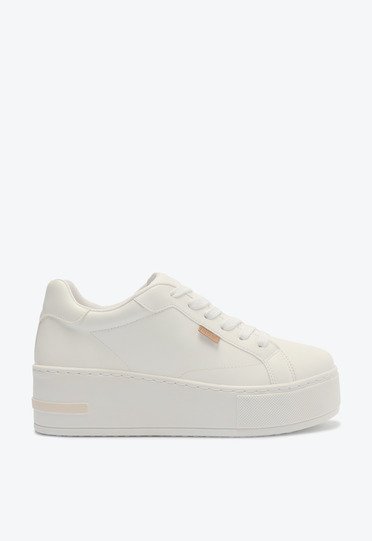 Tênis De Amarrar Plataforma Branco Anacapri | ZZ MALL