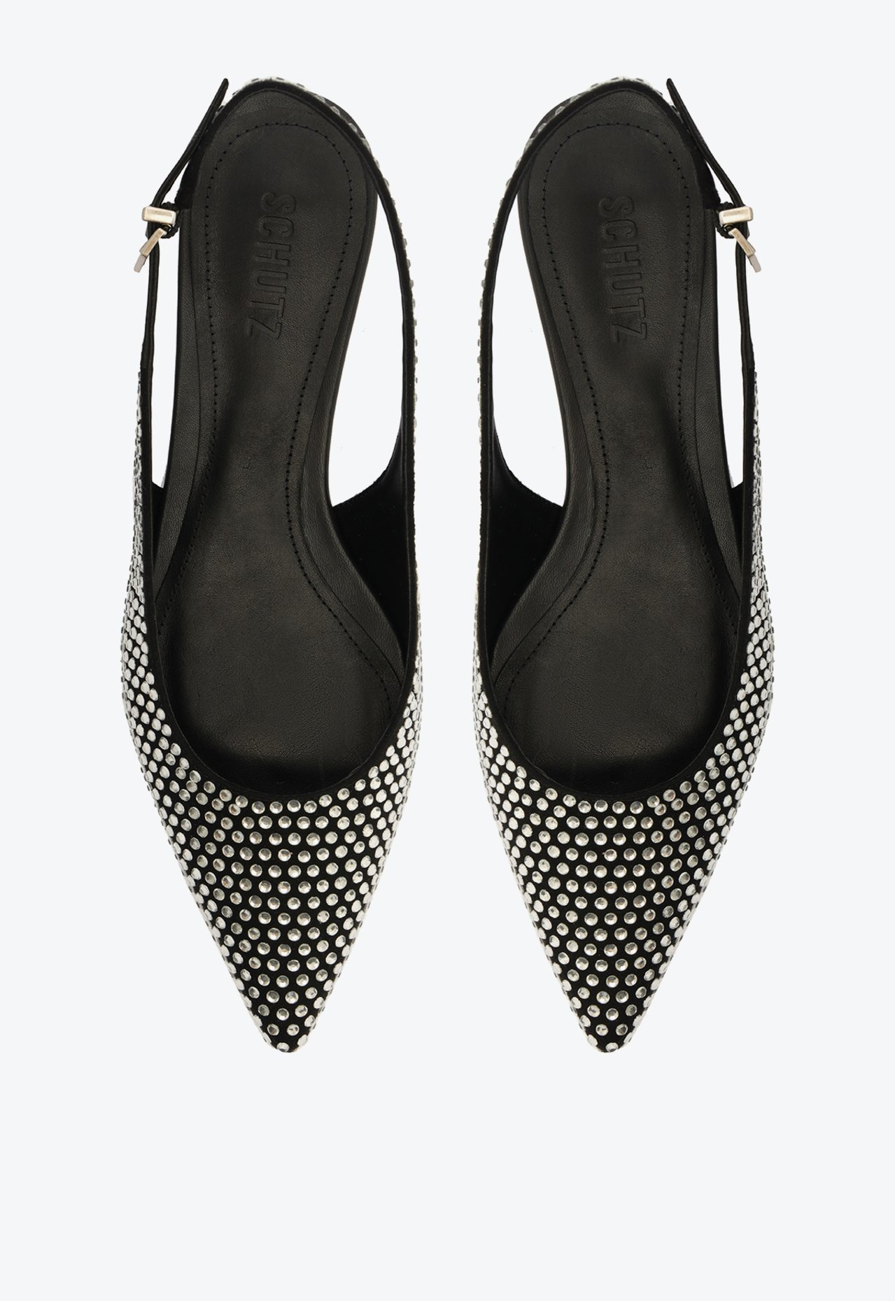 ベビーグッズも大集合 Sapato Scarpin Preto Schutz Slingback Salto Mid Camurça タイムセール