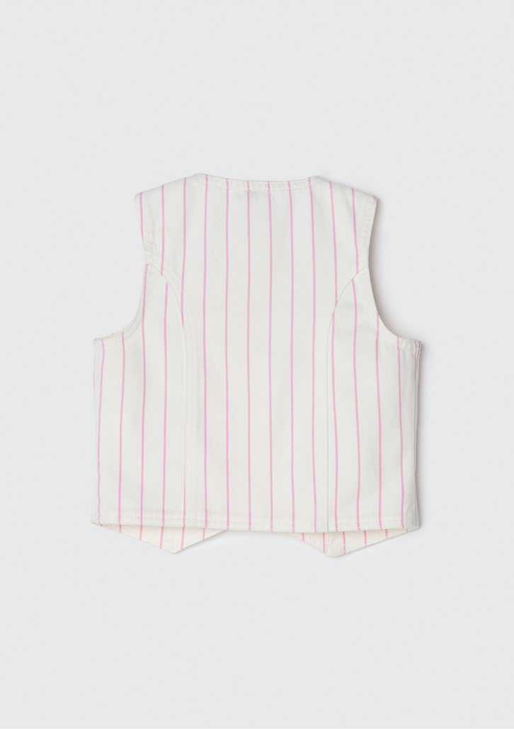 Colete Off-White Hering Infantil Em Sarja