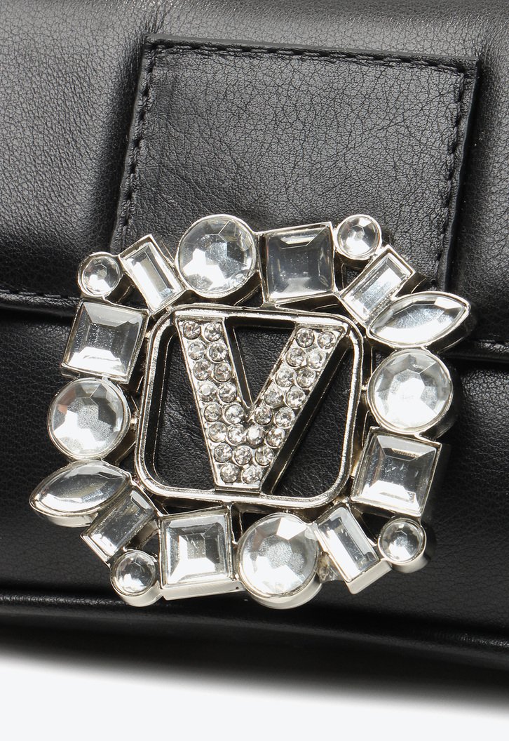 Bolsa Tiracolo Diamonds Pequena Preta